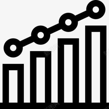 柱状柱状图营销141线性图标图标