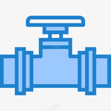 水管阀门开关阀门水管工4蓝色图标图标