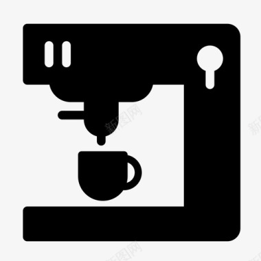 咖啡机器具咖啡图标图标