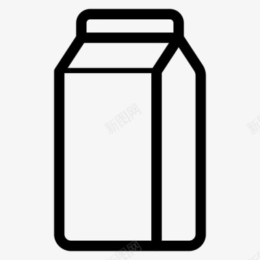 钉装本利乐包装牛奶饮料图标图标