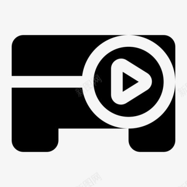 矢量电影放映机放映机电影院电影图标图标