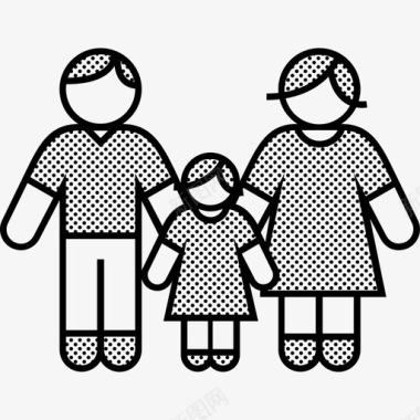 爸爸和女儿父母和女儿家庭父亲图标图标