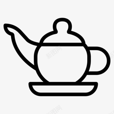 食品和餐厅茶壶饮料食品和餐厅图标图标