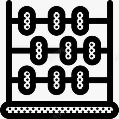 算盘矢量图算盘会计计算图标图标