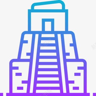 墨西哥大草帽Landmark墨西哥11号梯度图标图标