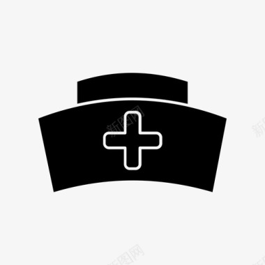 常规护士帽护士帽设备医疗保健图标图标