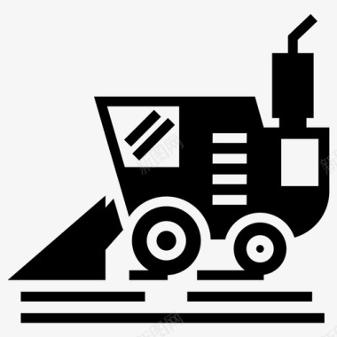 机械农业轮式拖拉机农业拖拉机农用车辆图标图标