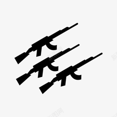 战争武器军队枪支图标图标