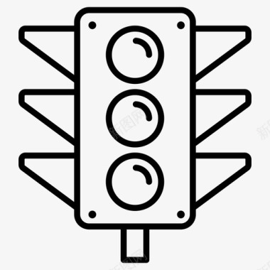 交通灯红绿灯信号灯图标图标