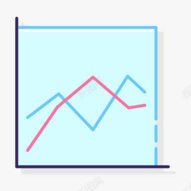 电脑图信息折线图信息图5线颜色图标图标