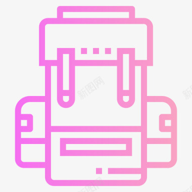 户外运动背包背包学校60坡度图标图标