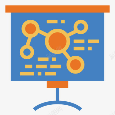 卡通扁平商务演示文稿商务322扁平图标图标