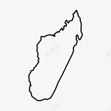 非洲拼图地图马达加斯加地图非洲岛屿图标图标
