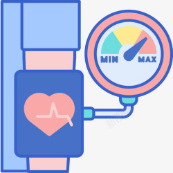 健康肤色高血压健康50线状肤色图标高清图片