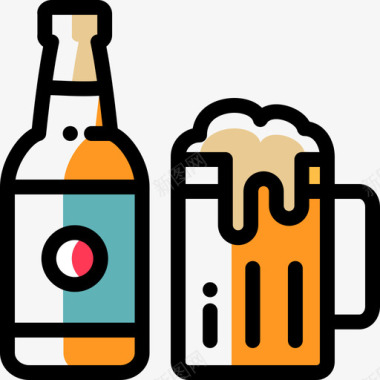 啤酒夜宴30颜色省略图标图标