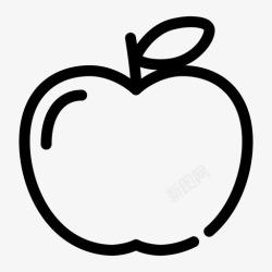 缺口的苹果苹果食品水果图标高清图片
