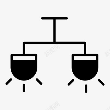 室内的灯具装饰家具照明图标图标