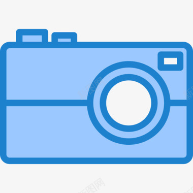小型照相机照片和视频12蓝色图标图标