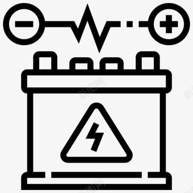 电池汽车充电图标图标