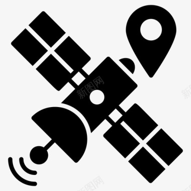 卫星跟踪雷达卫星舰队监控图标图标