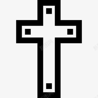 十字架十字架葬礼9直系图标图标