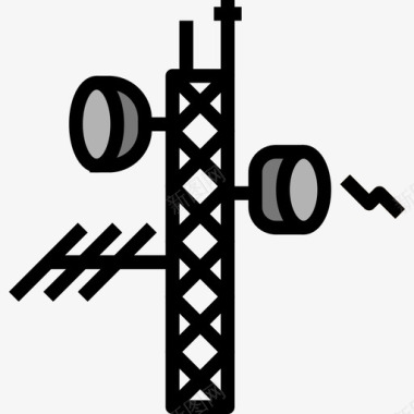 防御塔塔通信连接5线颜色图标图标