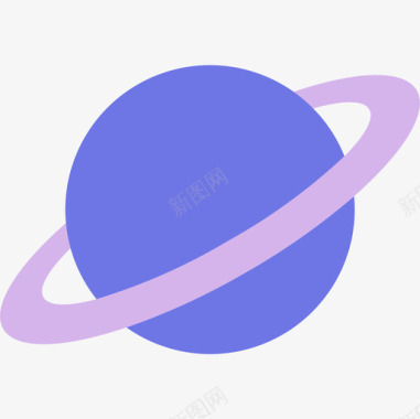 土星科学93扁平图标图标