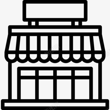 特效34超市34号楼直线图标图标