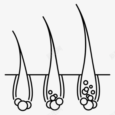 护发胶囊脱发图标图标