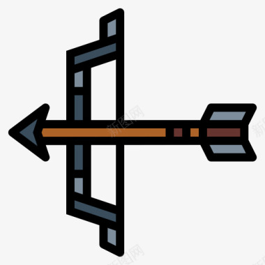 弓箭武器10线颜色图标图标