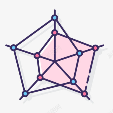 图雷达信息图5线颜色图标图标