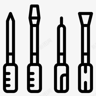 螺丝刀维修工具螺丝刀编辑工具改进图标图标