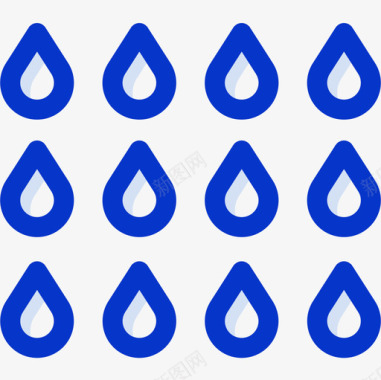 水滴自然62轮廓颜色图标图标