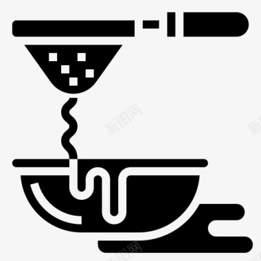 烹饪滤杯烹饪筛子图标图标