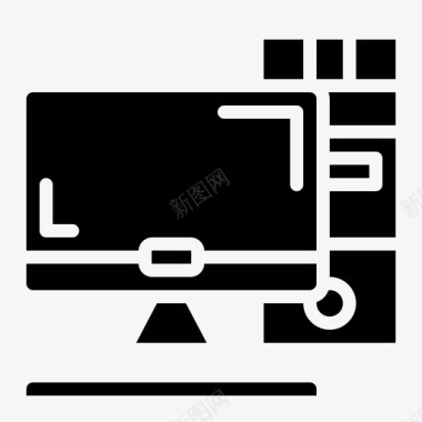 办公电脑样机个人电脑屏幕技术图标图标