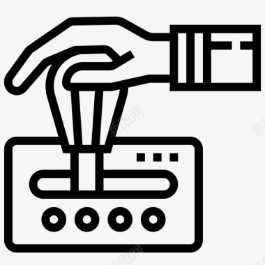 汽车速度表汽车齿轮箱子控制图标图标