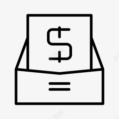 收据工资帐单邮件图标图标