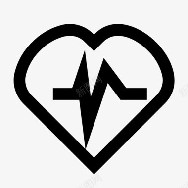 心率医疗保健心跳图标图标