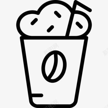 摩卡咖啡48线性图标图标