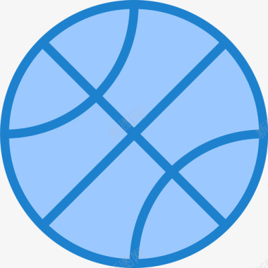 篮球筐篮球51学校蓝色图标图标