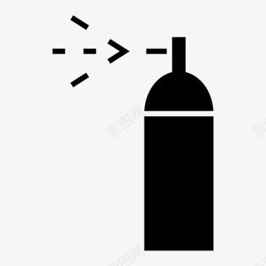 喷雾瓶子涂鸦图标图标