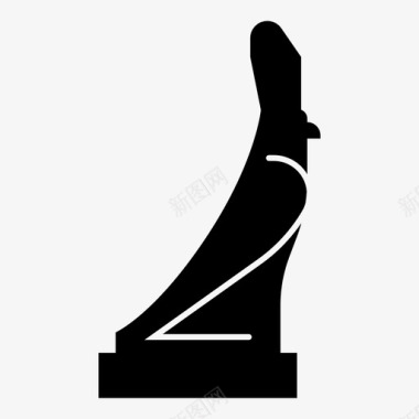 雕像埃及猎鹰图标图标