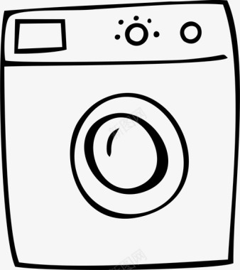 洗衣机洗衣机屋内图标图标