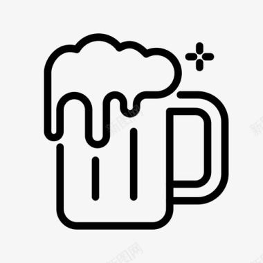 啤酒啤酒饮料派对图标图标