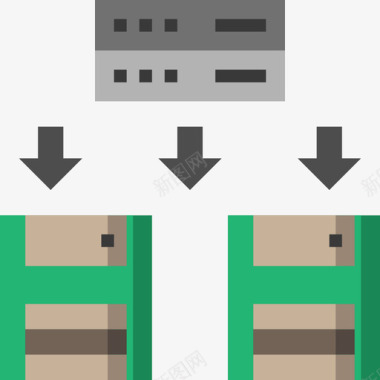数据勘察备份大数据31扁平图标图标