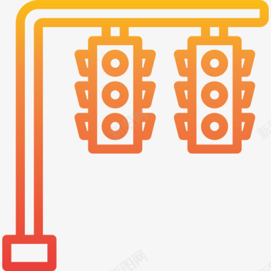 红绿配色红绿灯11号灯坡度图标图标