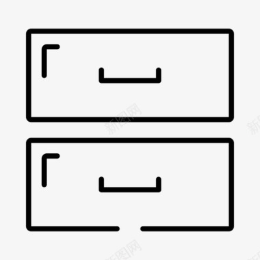 随机橱柜文件容器文件图标图标