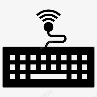 键盘箭头键wifi电脑键盘电子设备输入设备图标图标