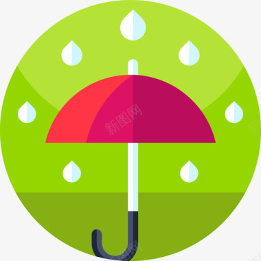 用雨伞雨伞天气205平坦图标图标