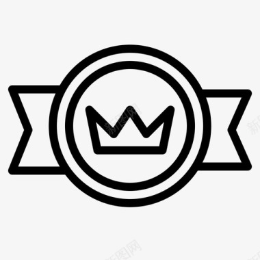 军衔徽章皇冠图标图标
